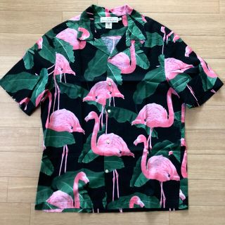 エイチアンドエム(H&M)のH&M Flamingo Print 開襟シャツ(シャツ)