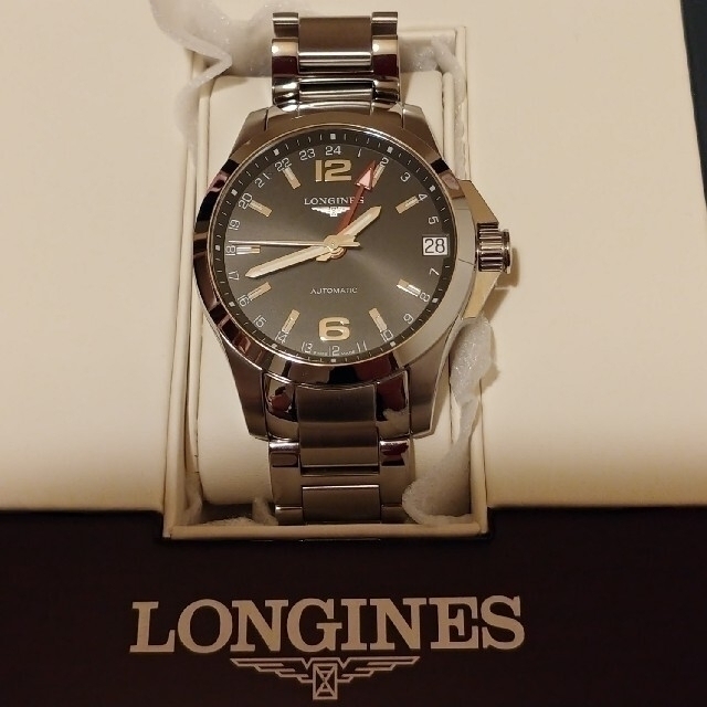 LONGINES(ロンジン)の☆本日までの価格です☆[新品·未使用]　ロンジン コンクエストGMT 自動巻き メンズの時計(腕時計(アナログ))の商品写真