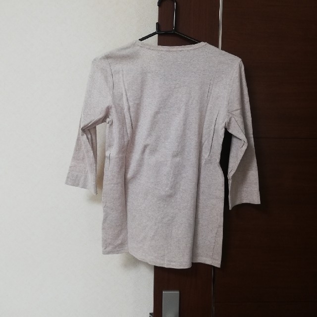 UNIQLO(ユニクロ)の七分丈Tシャツ　無地　グレー　ユニクロ　レディース　XL レディースのトップス(Tシャツ(長袖/七分))の商品写真