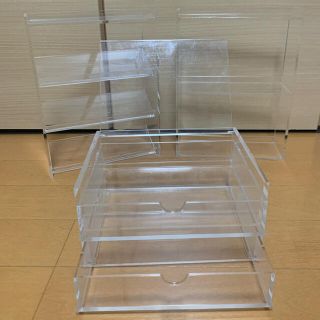 ムジルシリョウヒン(MUJI (無印良品))の無印良品　アクリルケース・スタンド　セット(ケース/ボックス)