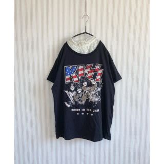 ザラ(ZARA)の古着 used    KISS Tシャツ　ユーズド  ストラディバリウス (Tシャツ(半袖/袖なし))