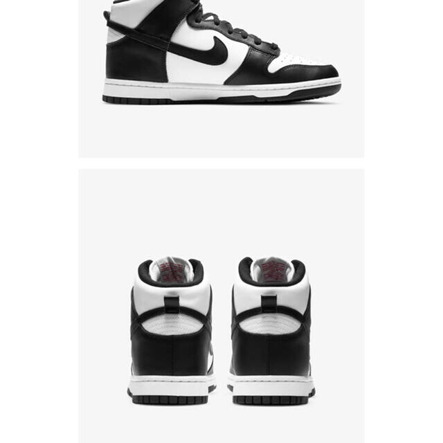 NIKE DUNK HIGH BLACK AND WHITE 28.5cm