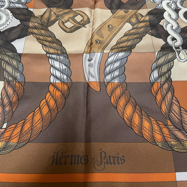 Hermes(エルメス)のエルメス90cm スカーフ　ダブルフェイス ハンドメイドのファッション小物(スカーフ)の商品写真