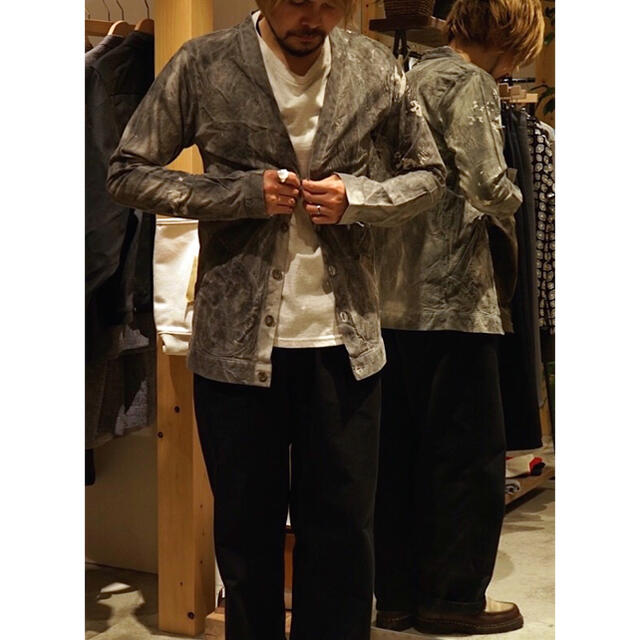 メンズFRANK LEADER / INK DYED VINTAGE CARDIGAN