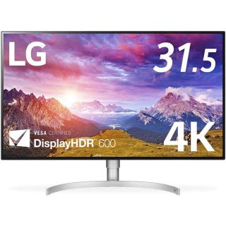 エルジーエレクトロニクス(LG Electronics)の【時間限定値下げ】新品同様 LG 32UL950-W 27インチ 4Kモニター(ディスプレイ)