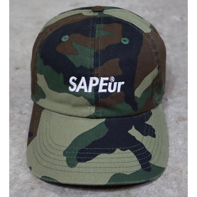最終 sapeur  cap サプール　キャップ　カモフラ　迷彩　ロゴ