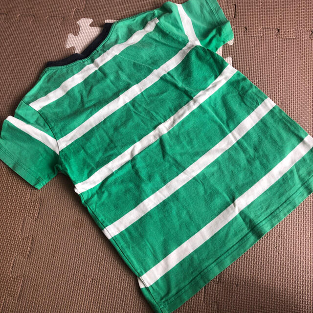 Ralph Lauren(ラルフローレン)の鮮やかグリーンボーダーTシャツ キッズ/ベビー/マタニティのキッズ服男の子用(90cm~)(Tシャツ/カットソー)の商品写真