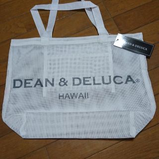 ディーンアンドデルーカ(DEAN & DELUCA)のDEAN&DELUCA  メッシュトートバッグ ハンドバッグ　ホワイト(トートバッグ)