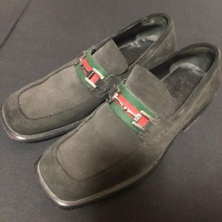 グッチ(Gucci)のGUCCI ビットローファー　スウェード　革靴(ドレス/ビジネス)