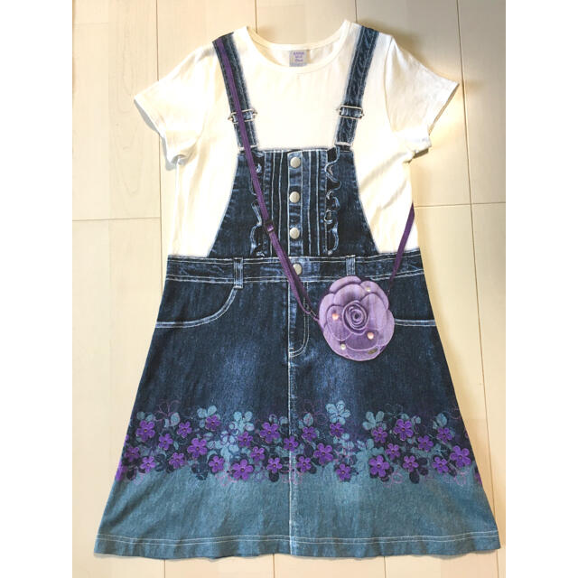 ANNA SUI mini 転写プリント ワンピース 140 子供服 夏服