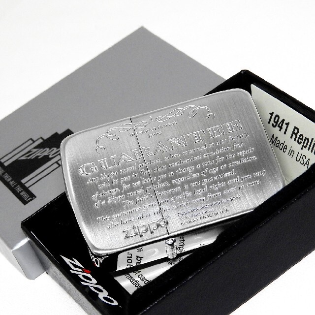 ZIPPO - 送料無料☆zippo☆1941Rep☆ギャランティ☆シルバー☆ジッポの ...