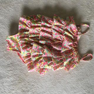 プティマイン(petit main)の【美品】petit mainフリフリ水着110(水着)