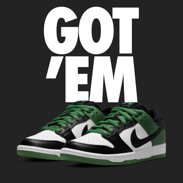 Nike SB DUNK LOW "CLASSIC GREENメンズ