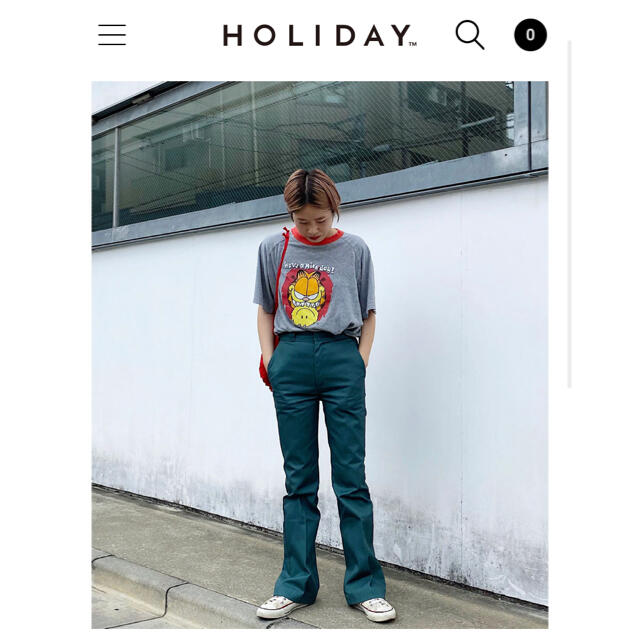 holiday - HOLIDAY ディッキーズコラボフレアパンツの通販 by holiday - HOLIDAY ディッキーズコラボフレアパンツの通販 by