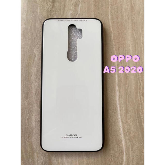 OPPO(オッポ)のシンプル&可愛い♪耐衝撃背面9Hガラスケース OPPO A5 2020 ピンク スマホ/家電/カメラのスマホアクセサリー(Androidケース)の商品写真