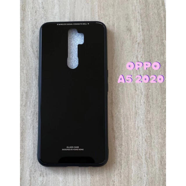 OPPO(オッポ)のシンプル&可愛い♪耐衝撃背面9Hガラスケース OPPO A5 2020 ピンク スマホ/家電/カメラのスマホアクセサリー(Androidケース)の商品写真