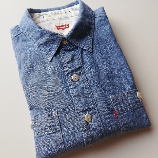 Levi's(リーバイス)のリーバイス★シャンブレーワークシャツ★ヴィンテージレプリカ★美USED メンズのトップス(シャツ)の商品写真