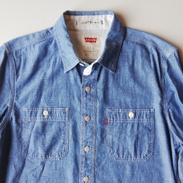 Levi's(リーバイス)のリーバイス★シャンブレーワークシャツ★ヴィンテージレプリカ★美USED メンズのトップス(シャツ)の商品写真