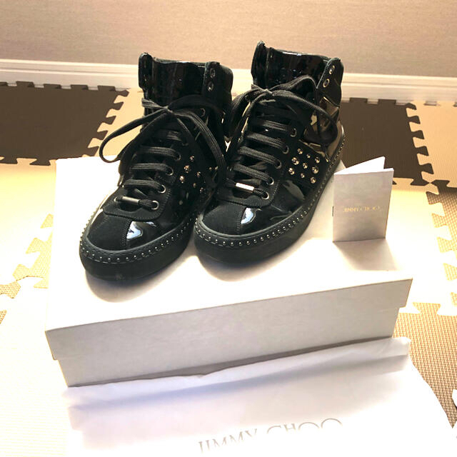 【最終処分❣️】JIMMY CHOO ジミーチュウ ハイカットスニーカー