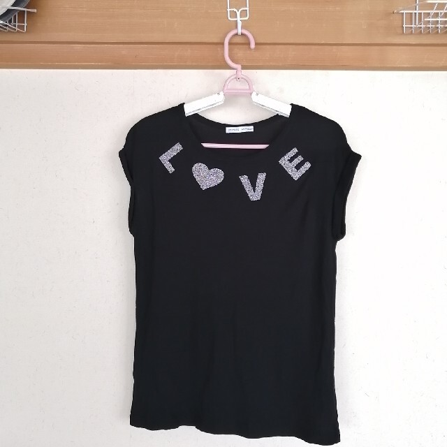 ZARA(ザラ)のZARA 夏用Tシャツ　ブラック レディースのトップス(Tシャツ(半袖/袖なし))の商品写真