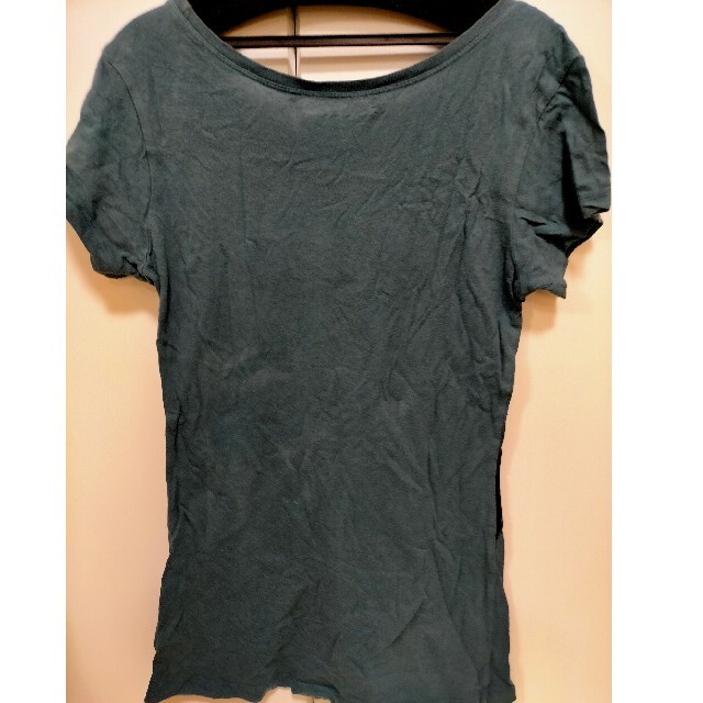 GUESS(ゲス)のGuess ブランドTシャツ USED アメリカ直購入品 馬 青緑 スリム  レディースのトップス(Tシャツ(半袖/袖なし))の商品写真