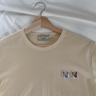 メゾンキツネ(MAISON KITSUNE')のMaison kitsune Tシャツ ベージュ(Tシャツ(半袖/袖なし))