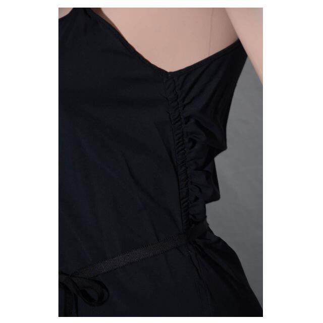 ANNA MOLINARI(アンナモリナーリ)のアンナモリナーリ　クチュール 黒ドレス キャミソールワンピース I40  レディースのワンピース(ひざ丈ワンピース)の商品写真
