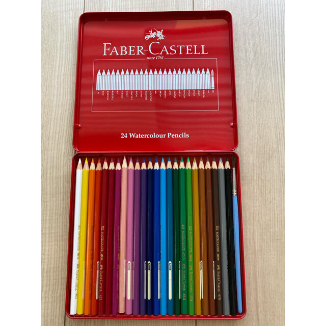 FABER-CASTELL(ファーバーカステル)のファーバーカステル　水彩色鉛筆　24色 エンタメ/ホビーのアート用品(色鉛筆)の商品写真