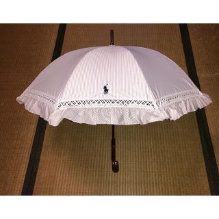 ポロラルフローレン(POLO RALPH LAUREN)の【POLO RALPH LAUREN】フリル 晴雨兼用 日傘(傘)