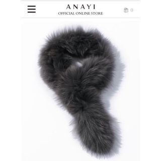 アナイ(ANAYI)の値下げ　ANAYI 新品リングマフラー ブルーフォックス(ストール/パシュミナ)