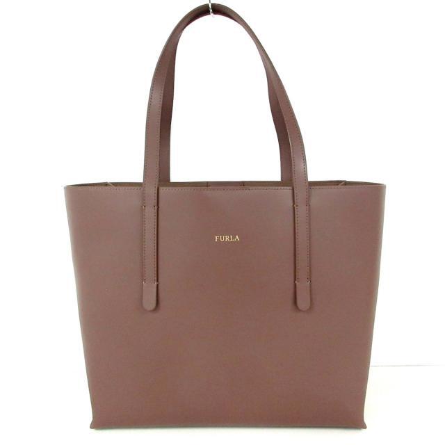 FURLA(フルラ)美品 ブラウン レザー - トートバッグ