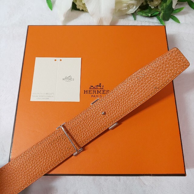 ★HERMES★エルメス ベルト Hバックル(T刻印2015年)希少のブルー♪