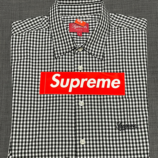 Supreme(シュプリーム)の黒 M Supreme Gingham S/S Shirt メンズのトップス(シャツ)の商品写真