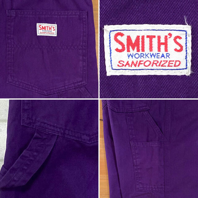 SMITH'S WORKWEAR スミス パープル ペインターパンツ W28 メンズのパンツ(ペインターパンツ)の商品写真