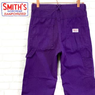 SMITH'S WORKWEAR スミス パープル ペインターパンツ W28(ペインターパンツ)