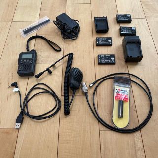 YAESU VX-3 ハンドマイクとUSBケーブル、SMA701、社外電池セット(アマチュア無線)