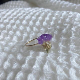 ロキエ(Lochie)の୨୧ Vintage rétro Purple flower Ring(リング)