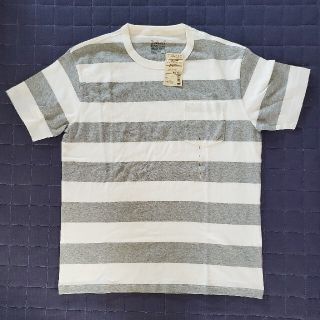 ムジルシリョウヒン(MUJI (無印良品))のボーダーポケット付き半袖Tシャツ(Tシャツ/カットソー(半袖/袖なし))