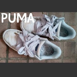 プーマ(PUMA)の❥可愛い　PUMA　リボン　靴(スニーカー)