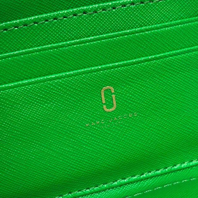 MARC JACOBS(マークジェイコブス)のマークジェイコブス ラウンド長財布 レザー ブラック×グリーン×ピンク レディースのファッション小物(財布)の商品写真