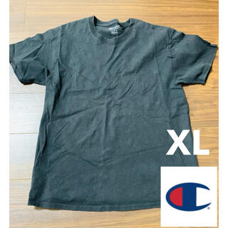チャンピオン(Champion)のレディース チャンピオン Tシャツ XL 黒　スポーツ　ルームウェア(Tシャツ(半袖/袖なし))