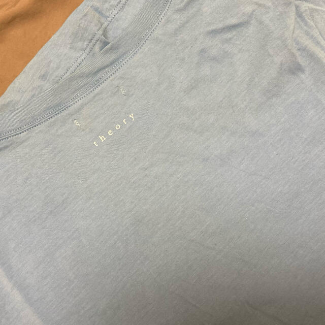 theory(セオリー)のtheory セオリー　Tシャツ　青　水色　サイズ2 レディースのトップス(Tシャツ(半袖/袖なし))の商品写真