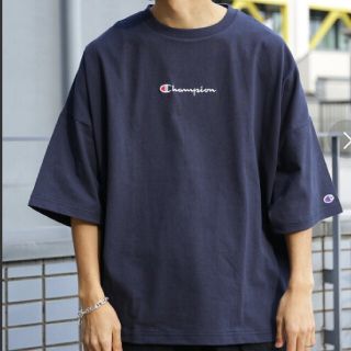 フリークスストア(FREAK'S STORE)のChampion×FREAK'S STORE ロゴ刺繍Tシャツ(Tシャツ/カットソー(半袖/袖なし))