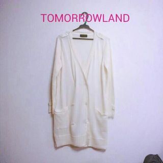 トゥモローランド(TOMORROWLAND)の♡ホワイトロングカーディガン♡(カーディガン)