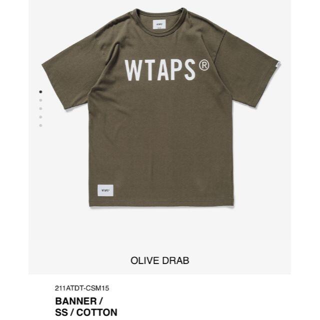 OLIVE DRAB M WTAPS BANNER / SS / COTTON