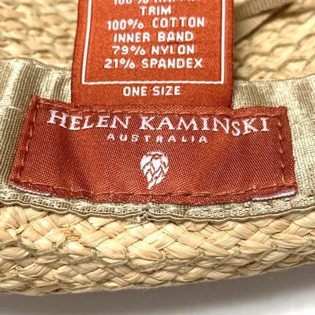 HELEN KAMINSKI(ヘレンカミンスキー)のヘレンカミンスキー - ベージュ×白 レディースの帽子(ハット)の商品写真