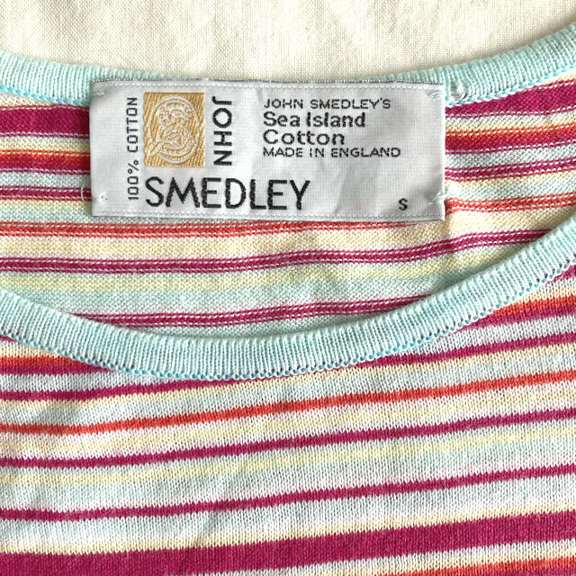 JOHN SMEDLEY - ジョンスメドレー ボーダー ニット Tシャツ カットソー ...