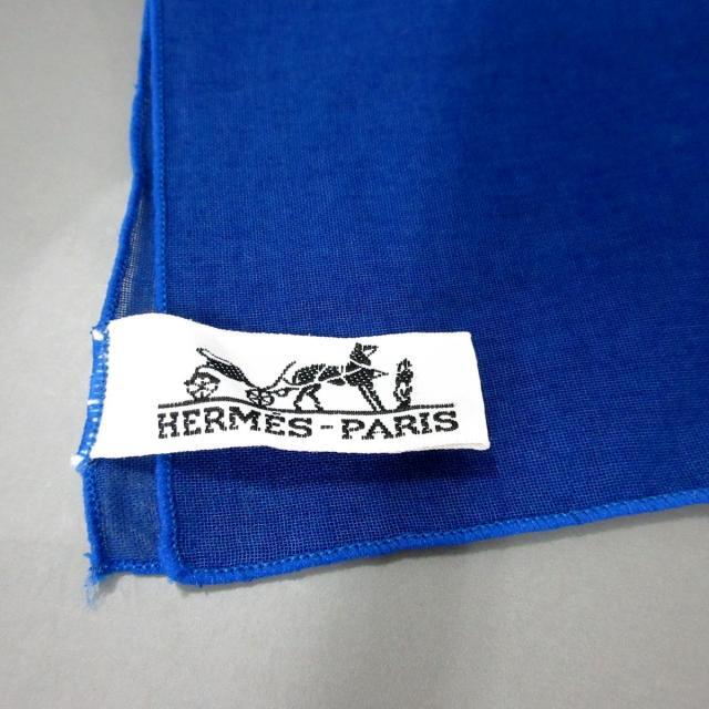 Hermes(エルメス)のエルメス美品  - 白×ブルー×マルチ レディースのファッション小物(マフラー/ショール)の商品写真