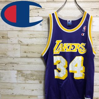 チャンピオン(Champion)の【【LAKERS】チャンピオン☆O’NEAL タンクトップ ゲームシャツ(バスケットボール)