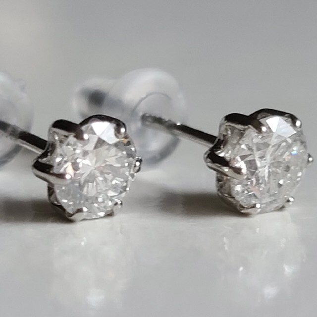 日本製】 PT900 新品 一粒 天然ダイヤモンド ピアス ピアス - www